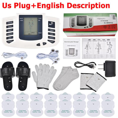 Volledige Lichaam Tens Ems Spierstimulator 16 Pads Digitale Meridianen Massage Acupunctuur Therapie Apparaat