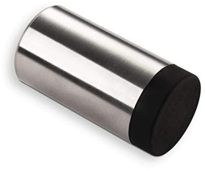 RVS Deurstopper Muurbevestiging met Rubberbuffer - Ø 30 mm