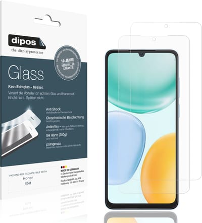 dipos – 2x Matte Pantserfolie geschikt voor Honor X5d | 9H Screenprotector