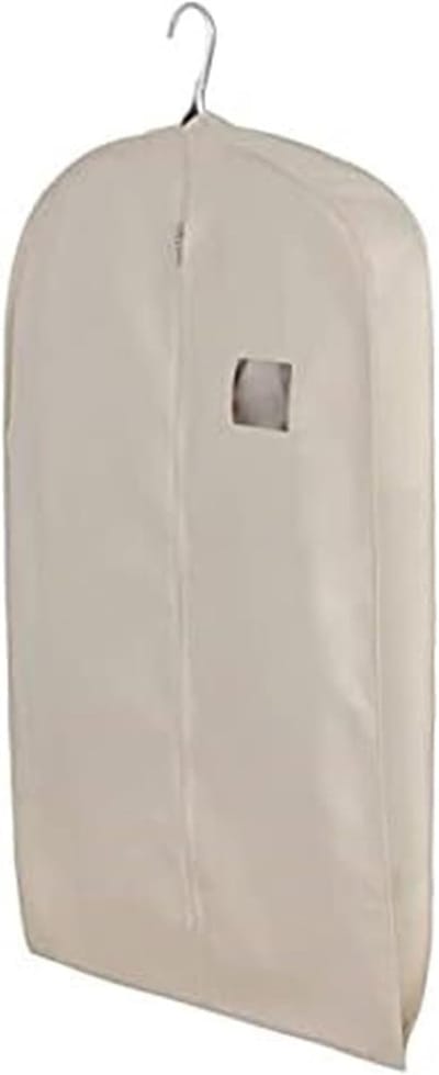 Kledinghoezen Set - Kledingzakken Stof - Kleding Beschermen - Vochtbestendig Ademend - 2 Stuks - Lichtgrijs