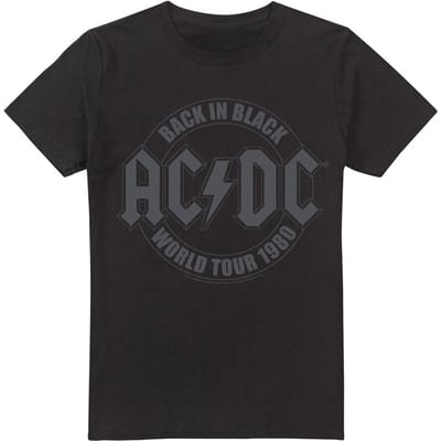AC/DC Heren Tour Emblem T-Shirt (Zwart)