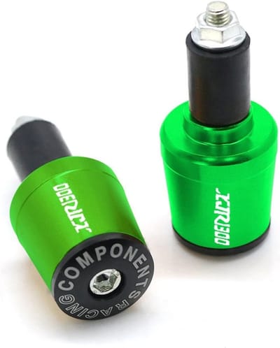 Stuurgrepen Einddoppen - Handgrepen Motorfiets - Motorfiets Rijden - CNC Aluminiumlegering - 7/8" 22mm - Groen