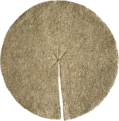 Mulchschijven van 100% hennep, pak van 20, diameter: 60 cm, 5 mm dik (EUR 3,79 per stuk), plantenmat, onkruidbeschermingsmat, winterbeschermingsmat, 100% biologisch afbreekbaar, milieuvriendelijk