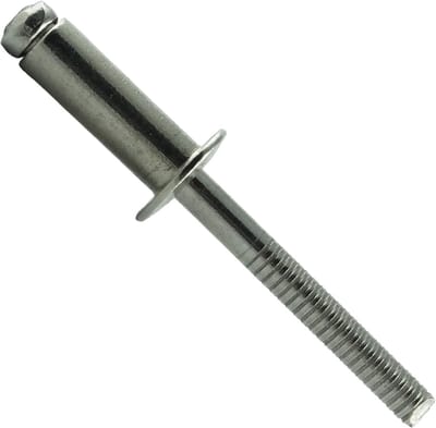 Blindklinknagels - Metaalverbinding - Dun plaatmateriaal - Roestvrij staal A2 - 6 X 16 mm