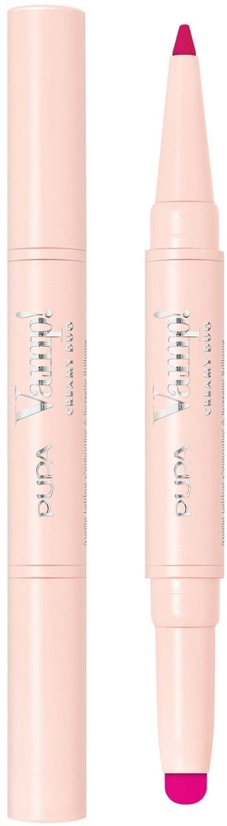 Pupa Milano Vamp! Creamy Duo Lip Pencil & Shiny Lipstick 009-Flamingo Fuchsia 0,8gr