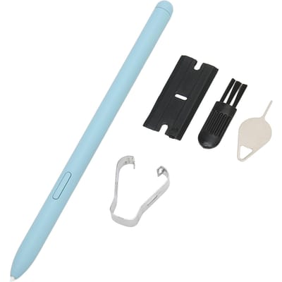 Voor Tab S6 Lite Stylus Zeer Gevoelig Nauwkeurige Afmetingen Plastic Slimme Pen met 5 Tips voor SM P610 SM P615 Tablet blauw