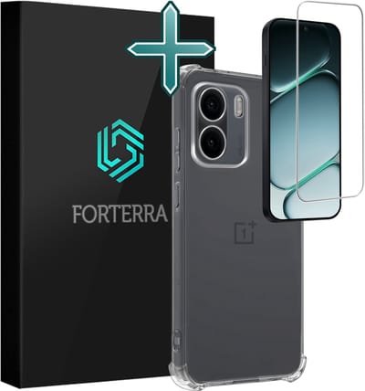 Hoesje Met Screenprotector - Geschikt voor OnePlus 15R - Sterk & Shockproof - Back Cover - Siliconen Case - Telefoon Hoes - Shock Proof - Transparant