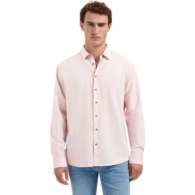 No Excess Shirt with linen soft pink