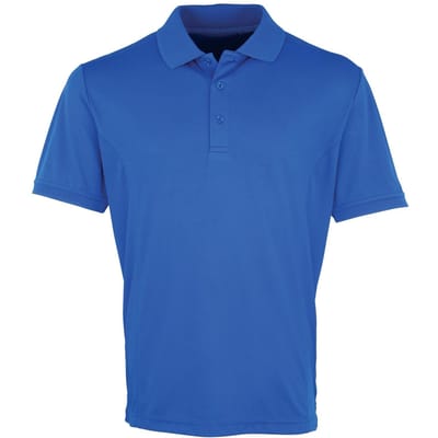 Premier Heren Coolchecker Pique korte mouw Polo T-Shirt (Koninklijk)