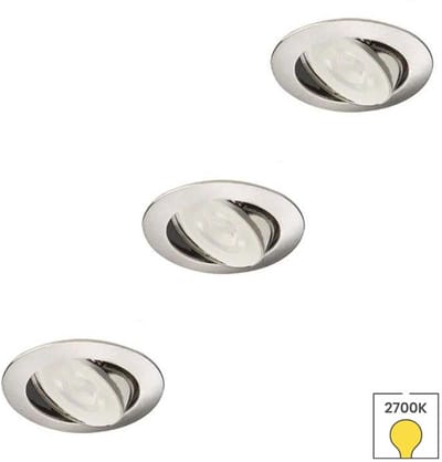 Lybardo - Inbouwspots extra klein 3-pack - Kantelbaar + LED Spot 3W - Warmwit Licht