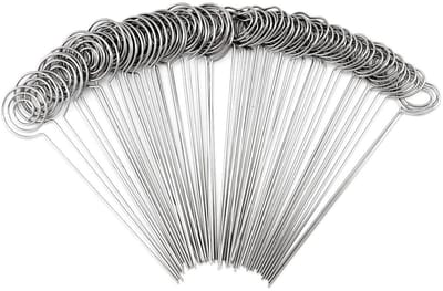 Dailygoods- Memoclips 60 Stuks - Fotohouder - Tafelkaarthouder - Stevig Metaal - Zilverkleurig - Hoogwaardige Kwaliteit