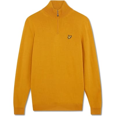 Merinowollen pullover 1/4 rits Lyle & Scott Core
