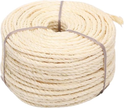 Sisal touw - Krabtouw - Kattenkrabpaal maken - Duurzaam materiaal - 164 m - Wit