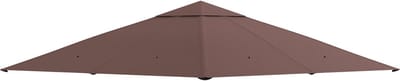 Killogood Vervangend dak voor tuinhuis - polyester - 2.98 x 2.95 m - koffiebruin