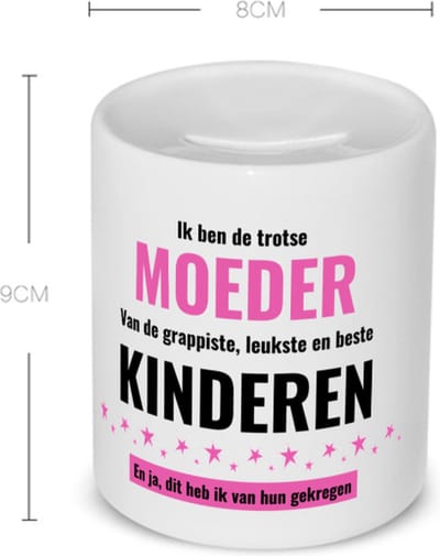 Akyol - ik ben de trotste moeder van de grappigste, leukste en beste kinderen, en ja dit heb ik van hun gekregen koffiemok - theemok - roze - Mama - de trotste moeder - moeder cadeautjes - moederdag - gift - moeder artikelen - 350 ML inhoud