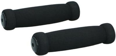 Dunlop Fiets handvatten - schuimrubber - zwart - 128x34 mm - universeel