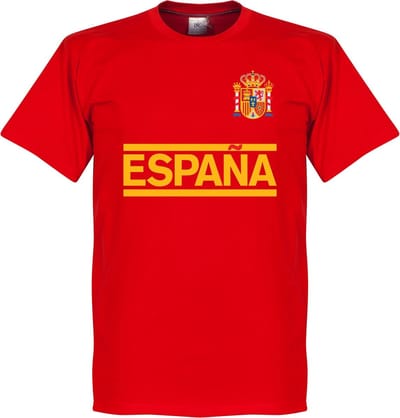 Spanje Team T-Shirt - Rood - L