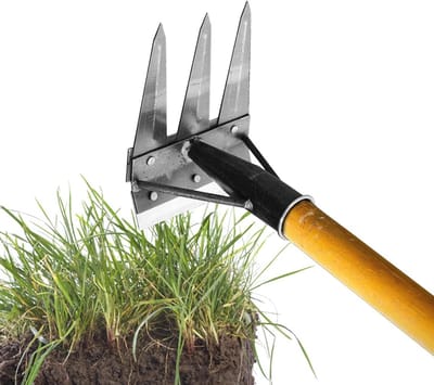 Onkruidhark met 2 tot 7 Tanden van Koolstofstaal - Handgereedschap voor Tuinonderhoud