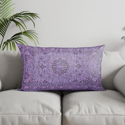 Woondecoratie Exotisch Paars Patroon Kussensloop Geschikt Voor Bank Slaapkamer Auto Kussenhoes Kussen Rechthoekig Rugkussen 30x50cm