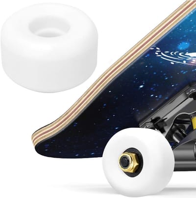 Skateboard Wielen - Longboard Wielen - Soepel Rijden - Hoge Elasticiteit - 52x32mm 4 Stuks - Wit