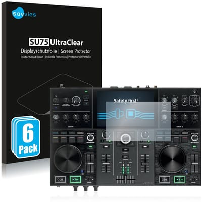 Savvies - Screenprotector voor Denon DJ Prime Go - Folie Beschermfolie transparant 6 Stuks