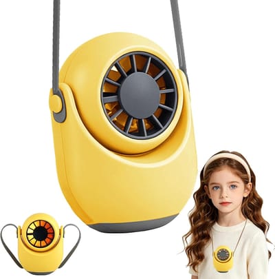 2pcs Draagbare mini ventilator, handventilator met draagriem, handventilator met 3 instelbare standen, 3-in-1 gebruik voor kantoor, buiten, reizen en kinderen in de zomer