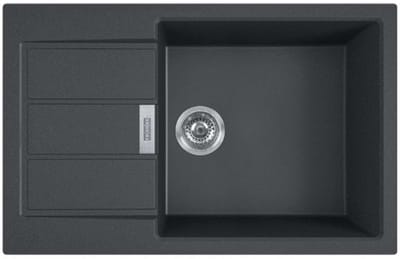 Franke Sirius 2.0 - Tectonite spoelbak S2D 611-78 XL, 78x50 cm, zwart 143.0617.613
