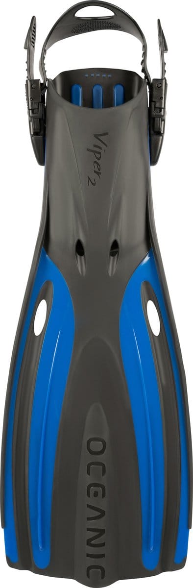 Oceanic Viper 2 - Zwemvliezen - Open Heel Duikvinnen - Volwassenen - Zwart/Blauw - SM