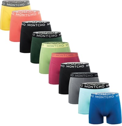 10 Pack Boxershorts Heren – Mellow Shades – Voordeelpakket Katoen – Maat S t/m XXL – Dazzle – MONTCHO