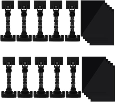 Dailygoods- Prijslabelhouder 20 Stuks - Rotating Sign Houder