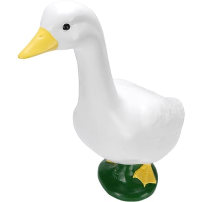 Tuingansbeeld Hars Levensgetrouw Groot Formaat Witte Gans Beeldje Ornament voor Zwembad Tuin Buiten Decoratie white