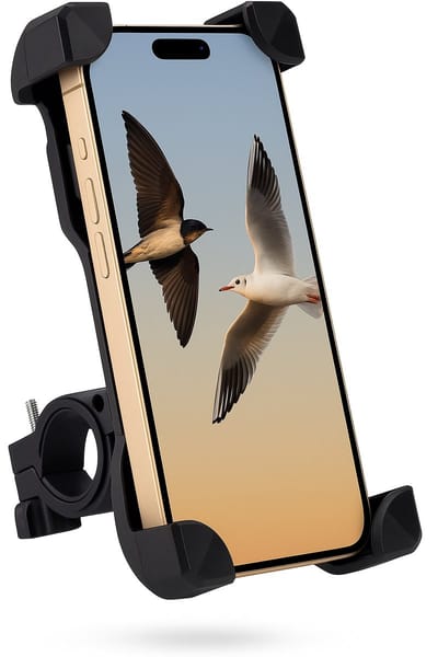 Telefoonhouder Fiets - Fietstelefoonhouder - Smartphonehouder Fiets - Universeel - Telefoonhouder voor Fiets - Schokbestendig - 360 graden Draaibaar - Stevige Bevestiging