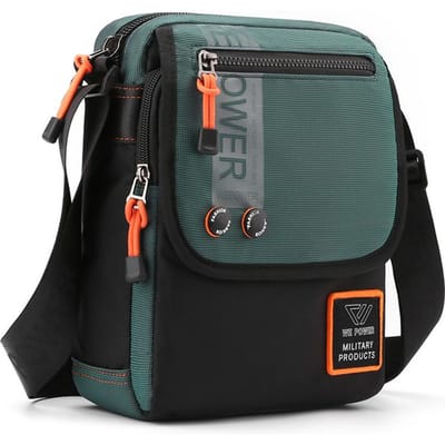 Tendances Vintage Sac pour Homme Nylon de Haute Qualité Sac Messager pour Homme Sacs Bandoulière Élégant Loisir Sac pour Homme Sac à Main Sac Épaule SAC 21cmX26cmX8cm gray