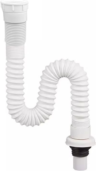 Flexibele Afvoerslang voor Gootsteen - Universele Wastafelsifon met Uittrekbare Lengte van 320-780 mm