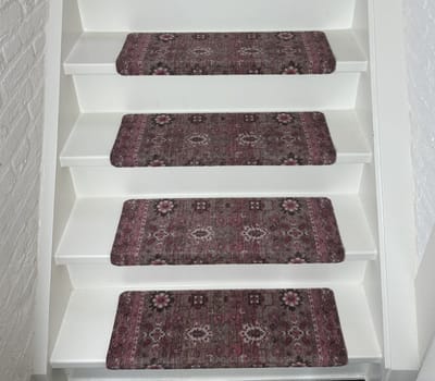 Trapmatten - Stairkiss Rosetta Fade - 13 stuks - 65x21x3,5cm - Rechthoekig