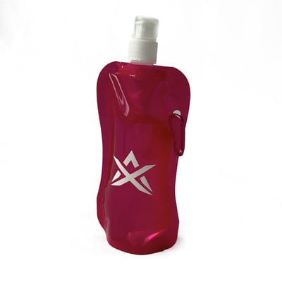 Opvouwbare Waterfles - Roze - Zachte Sport Waterfles - Flexibele Fles - Waterzak voor Hardlopen, Kamperen en Wandelen - ATHLIX