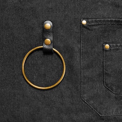 Schort | Zwart Denim