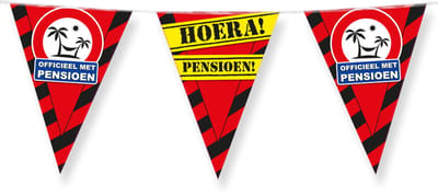 Traffic sign party flags - Pensioen