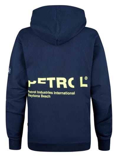 Petrol Industries - Jongens Backprint Hoodie Bayview - Blauw - Maat 104