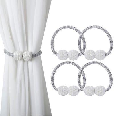 Dailygoods- Gordijnstropdas Magnetisch - Gordijnclips - Gordijnklemmen - Decoratief - Slijtvaste materialen - Eenvoudig op te bergen