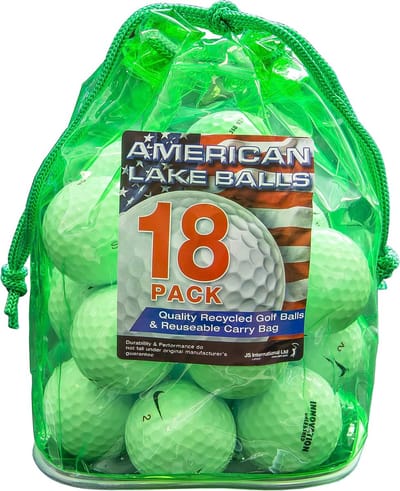 Golfballen Mix - Oefenballen - Golf Oefenen - Gered uit Meren - 18 Stuks - Wit Gemengd