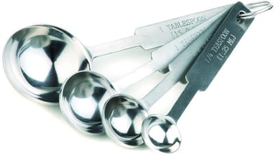 Famanu - Maatlepel RVS hoogglans 14 cm, professionele maatlepel voor koken bakken en doseren, stevige handgreep