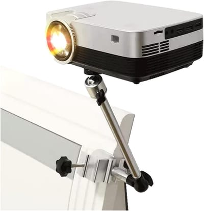 Projector Stand - Mini Beugel - Thuisbioscoop Creëren - Punch-Free Bevestiging - Tot 65cm Dikte - Zwart