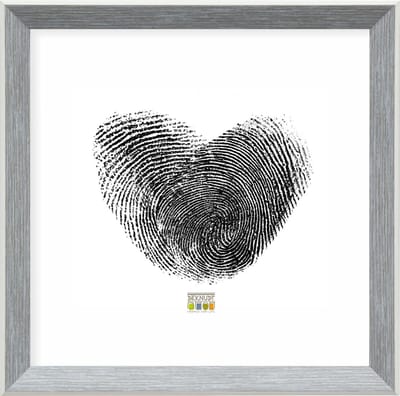 Deknudt Frames fotolijst S46CH7 - grijs met wit randje - foto 13x13 cm