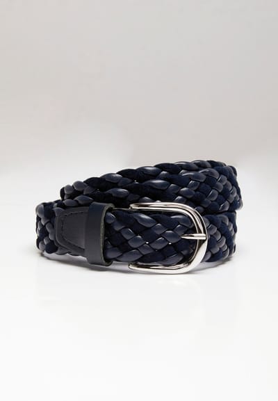 Damart - Gevlochten riem - Dames - Blauw - 95 CM