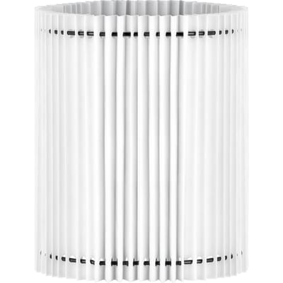 Home Sweet Home - Papieren Gevouwen Lampenkap - Cilindrisch - White - ø20 x 24 cm - E27 fitting - Voor Tafellampen - Ontworpen voor woonkamer en