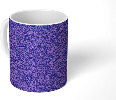 Mok - Koffiemok - Mandala - Design - Abstract - Bohemian - Mokken - 350 ML - Beker - Koffiemokken - Theemok