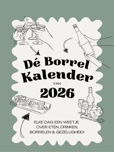 Scheurkalender 2026 - De Borrel Kalender - Eten, drinken & gezelligheid.