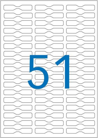 agipa halteretiketten / ringetiketten, 45 x 8 mm, DIN A5, verwijderbaar