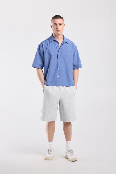 America Today Isa Navy/grey Maat: M | Casual Overhemden Outlet | Heren | Blauw